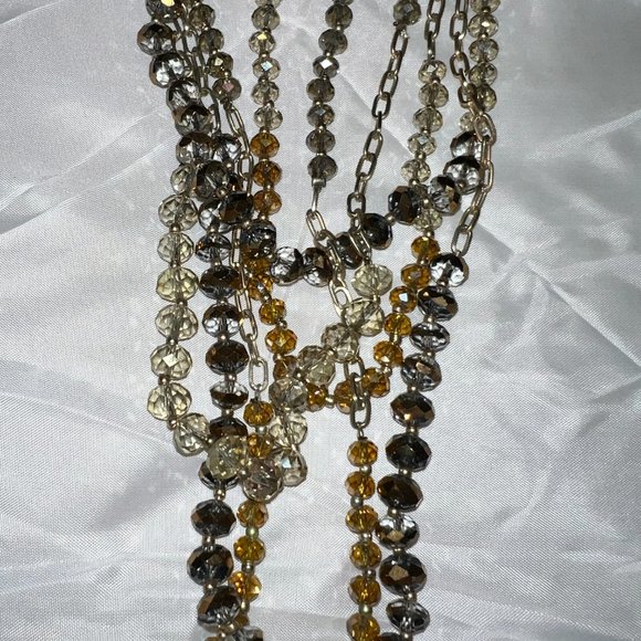 LOFT  Multistrand Crystal Necklace - Picture 4 of 8